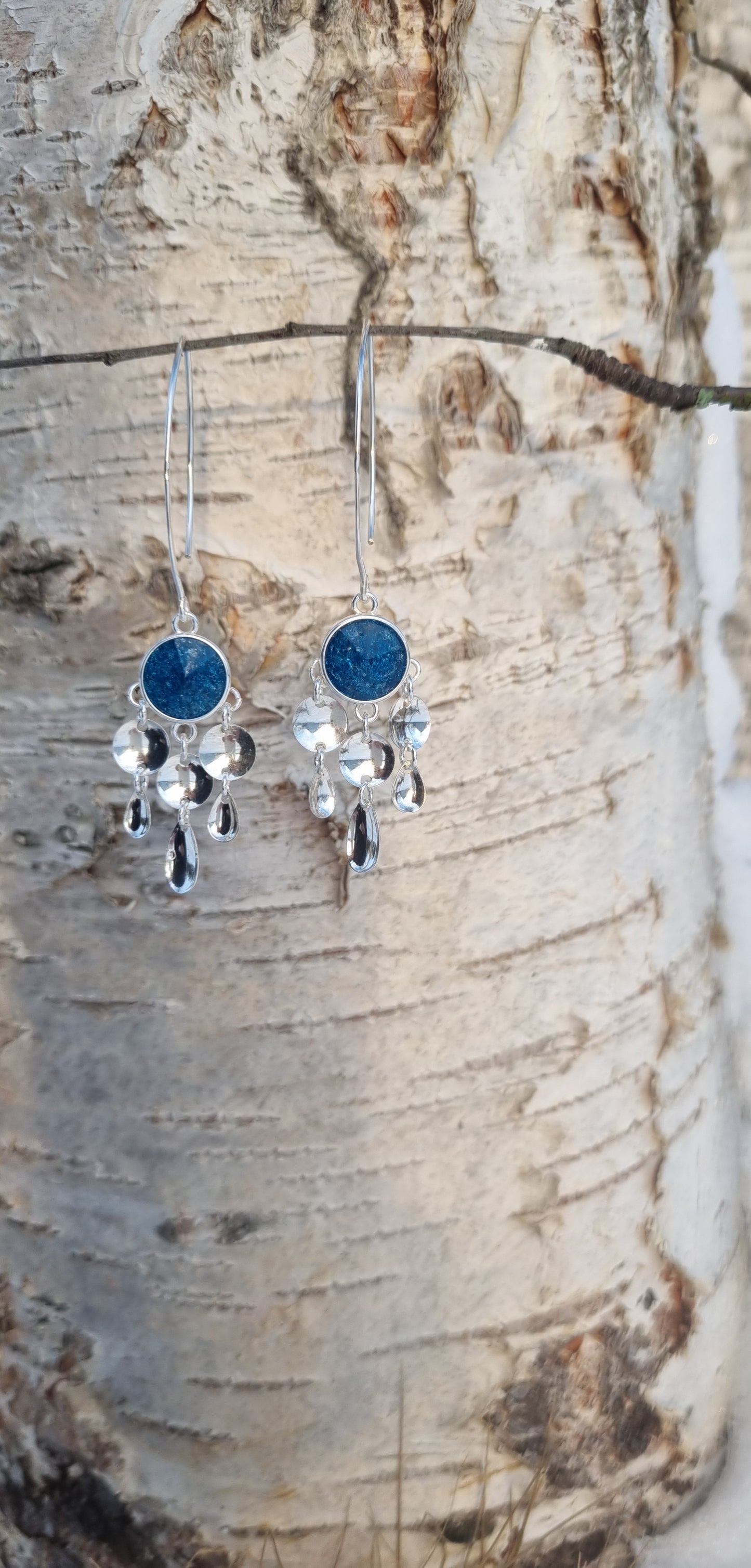 Čuorpmas earrings, ice blue