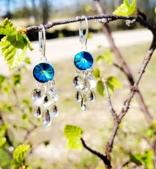 Bermuda blue earrings