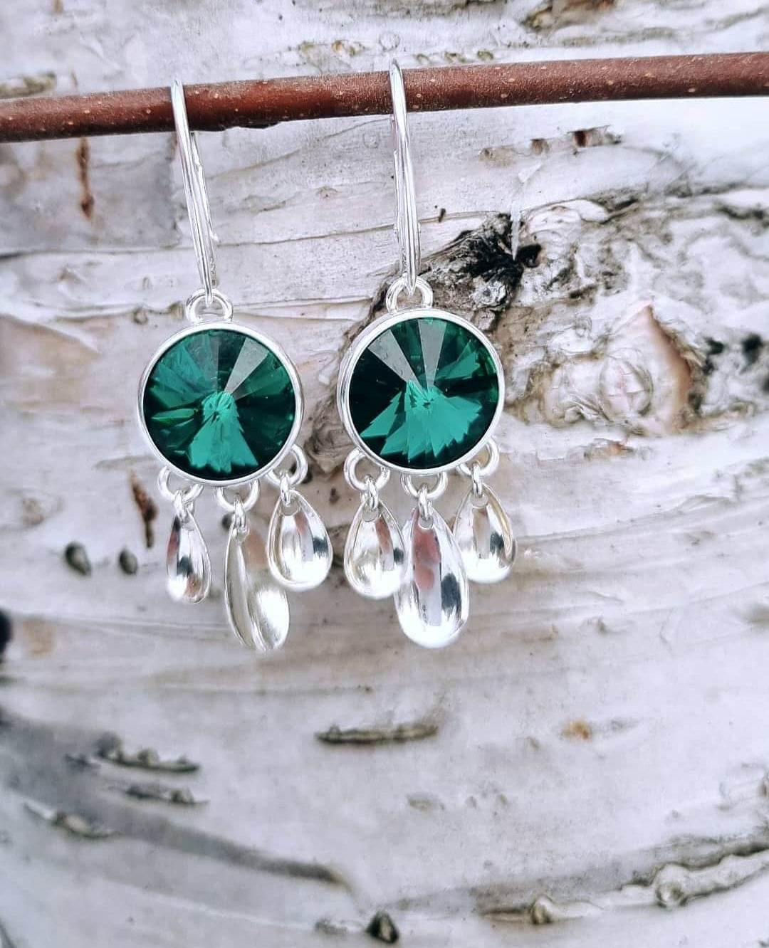 Ritni earring Emerald green