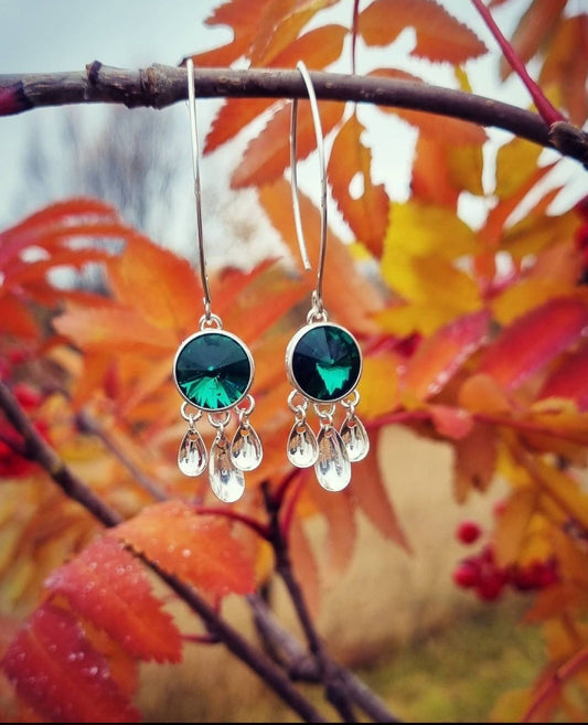 Ritni earring Emerald green