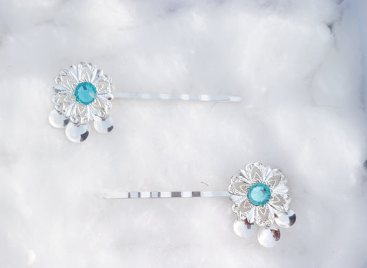 Lieđđi hairpin Light turquoise