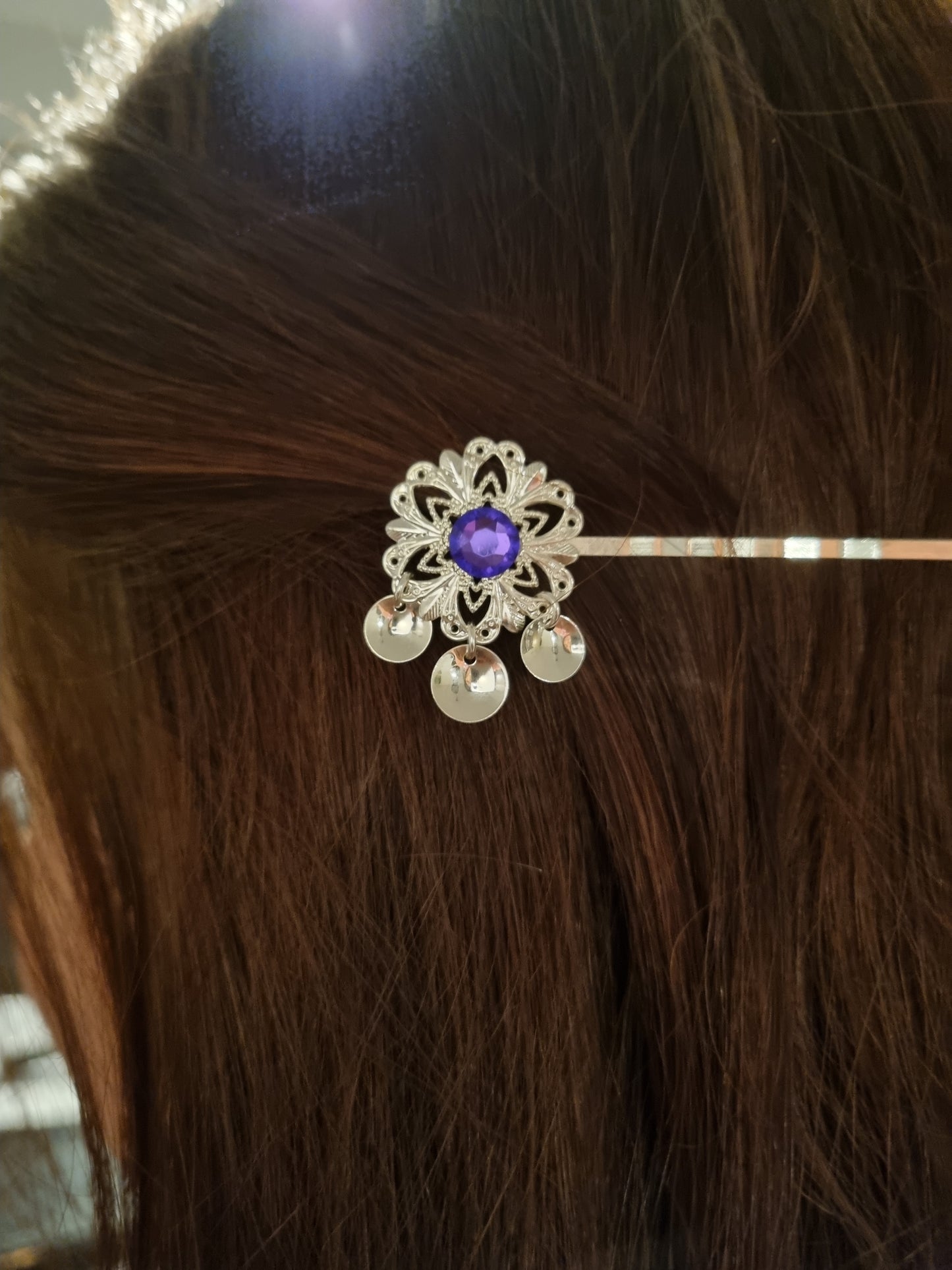 Lieđđi hairpin Lila