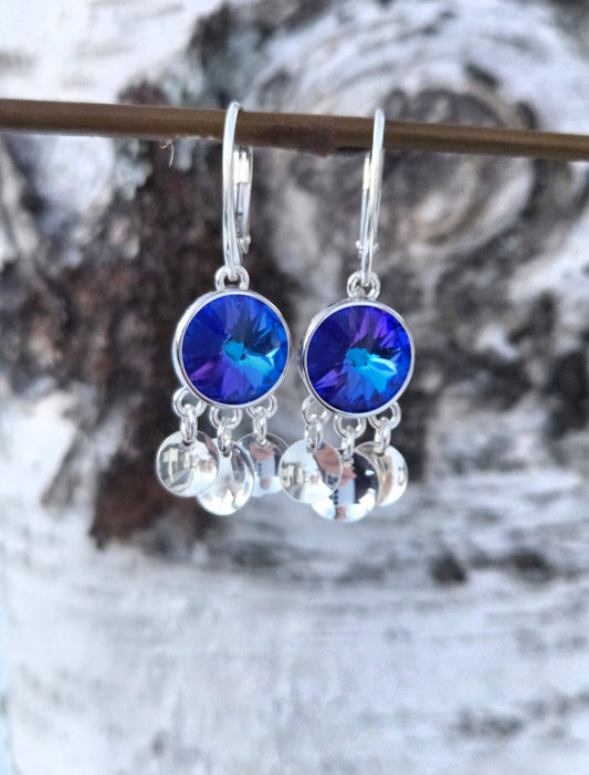 Ritni earrings Lila heliotrope