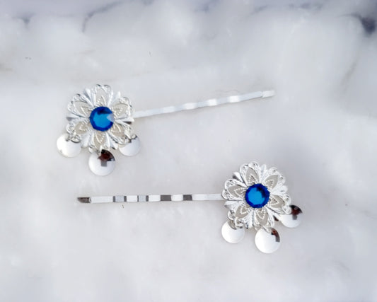 Lieđđi hairpin Sapphire