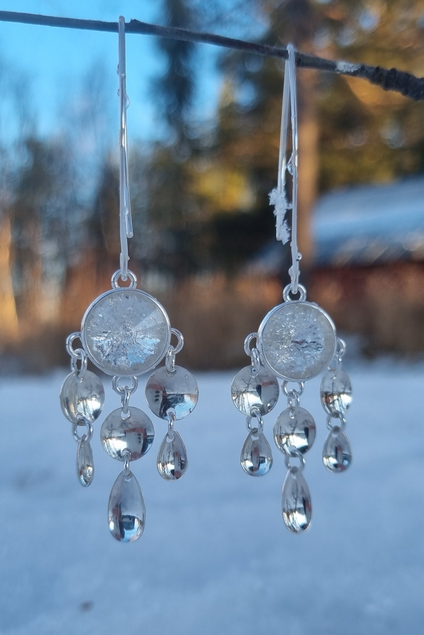 Čuorpmas earrings, snow