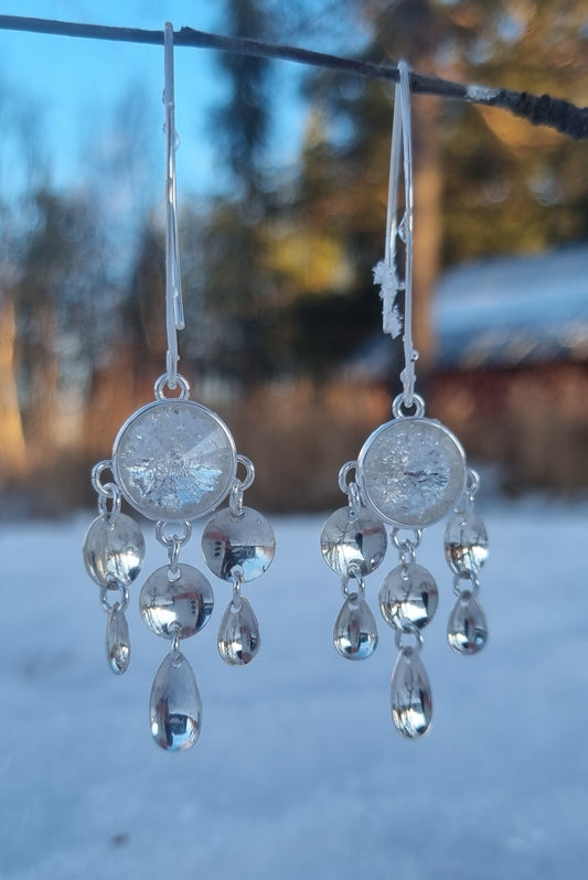 Čuorpmas earrings, snow
