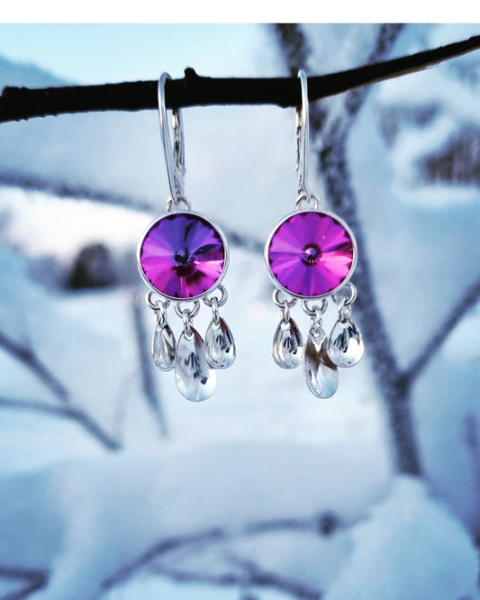 Heliotrope earring
